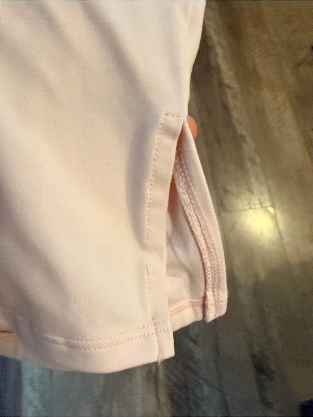 Square-Neck Ruched Blush Tank Top - Picture 6 of 6